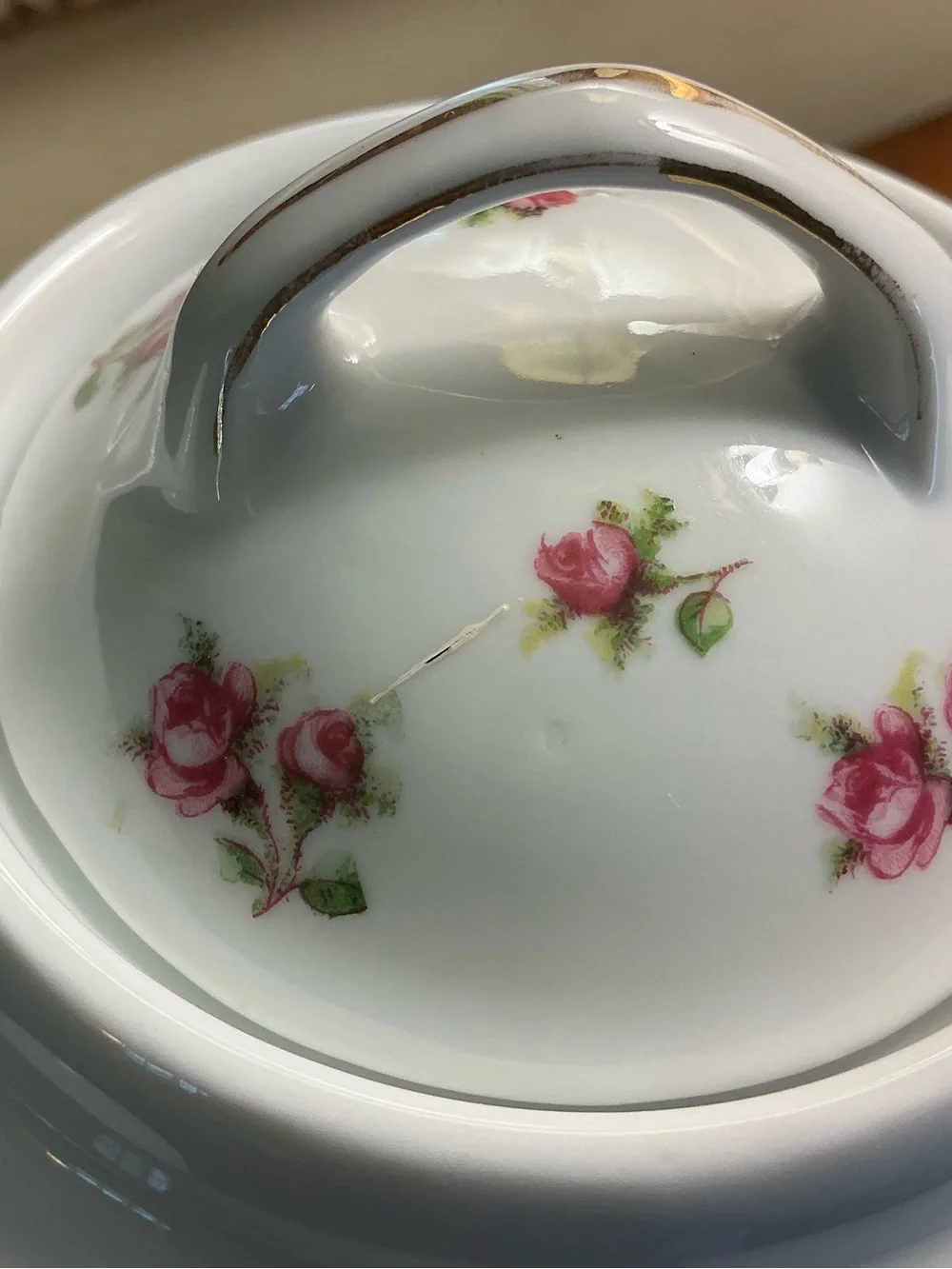 Antique Victoria Porcelain Coffee Set-Coffee Pot/lid and 4 Coffee
